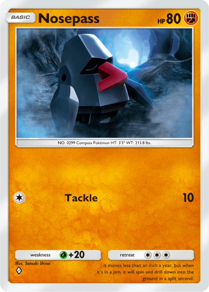 Nosepass - card A4b-203 in Pokémon TCG Pocket