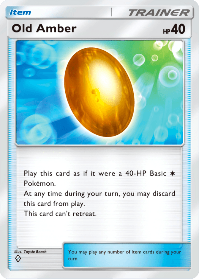 Old Amber - card A4b-312 in Pokémon TCG Pocket