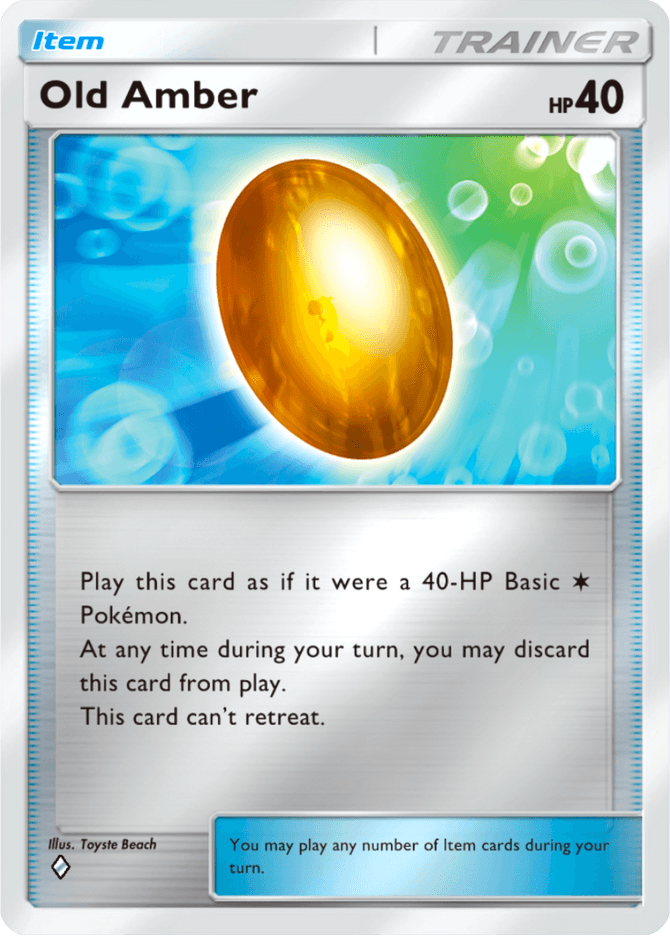 Old Amber - card A4b-313 in Pokémon TCG Pocket