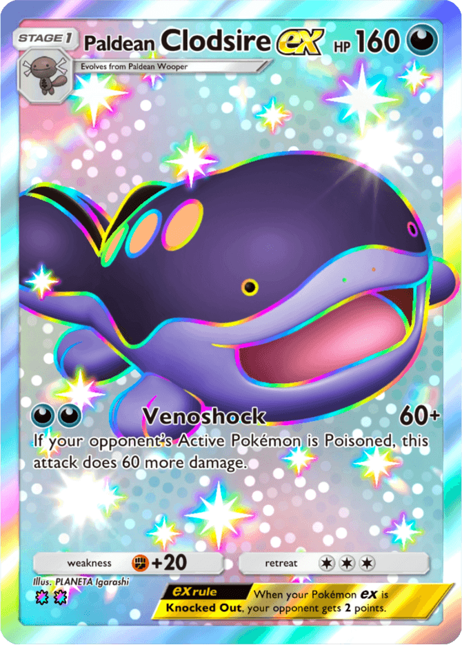 Paldean Clodsire ex - card A4a-104 in Pokémon TCG Pocket