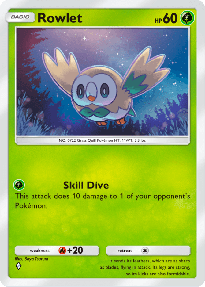 Rowlet - card A4b-038 in Pokémon TCG Pocket