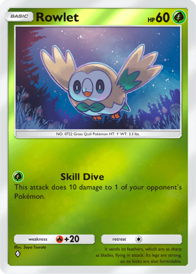 Rowlet - card A4b-039 in Pokémon TCG Pocket