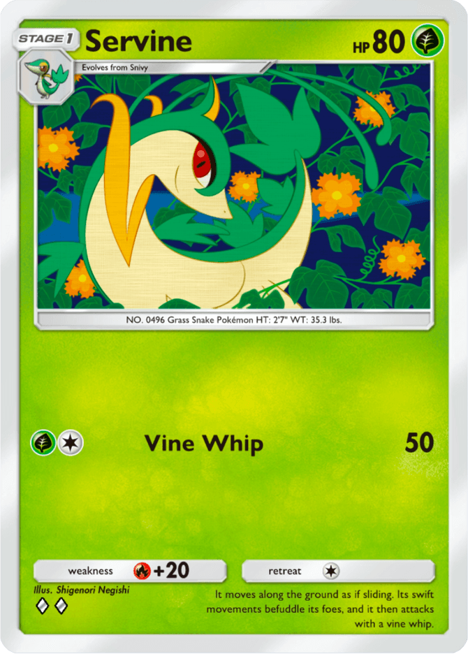 Servine - card A4b-034 in Pokémon TCG Pocket