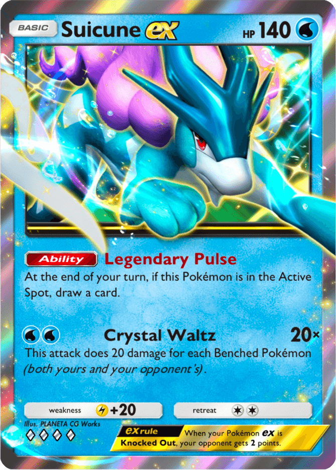 Suicune ex - card A4a-020 in Pokémon TCG Pocket