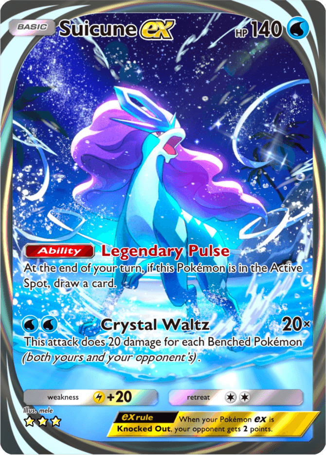Suicune ex - card A4a-090 in Pokémon TCG Pocket