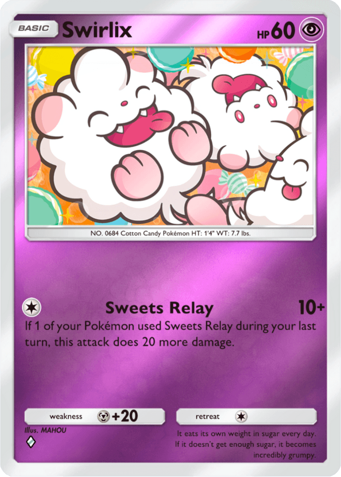 Swirlix - card A4b-174 in Pokémon TCG Pocket