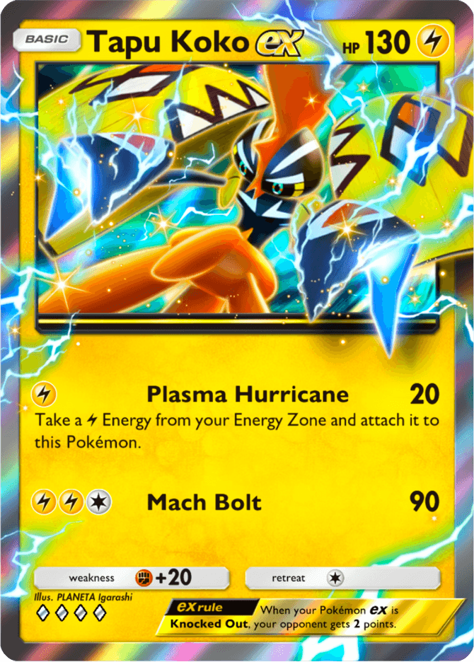 Tapu Koko ex - card A4b-148 in Pokémon TCG Pocket