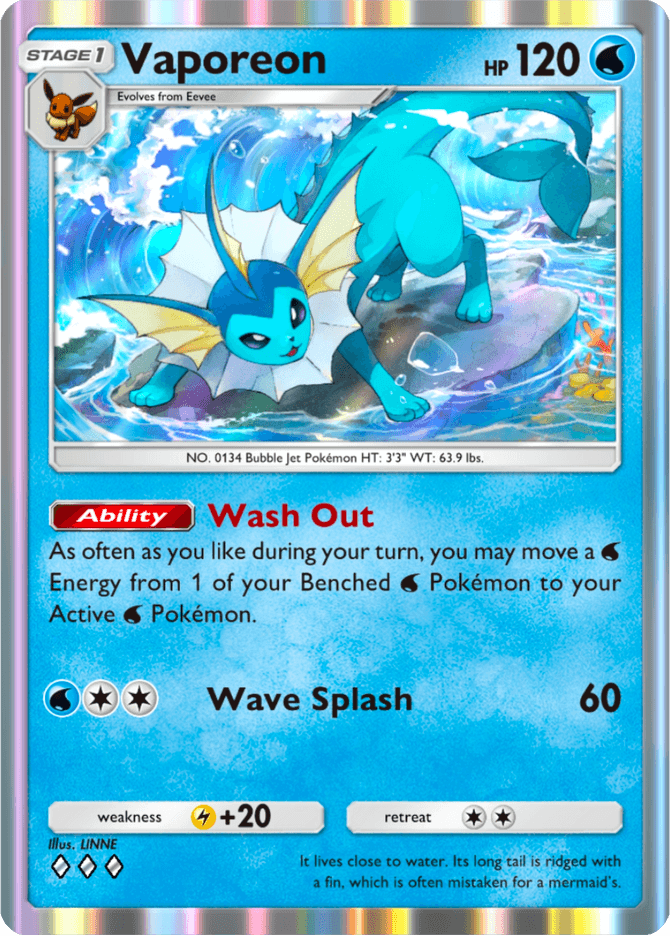 Vaporeon - card A4b-099 in Pokémon TCG Pocket