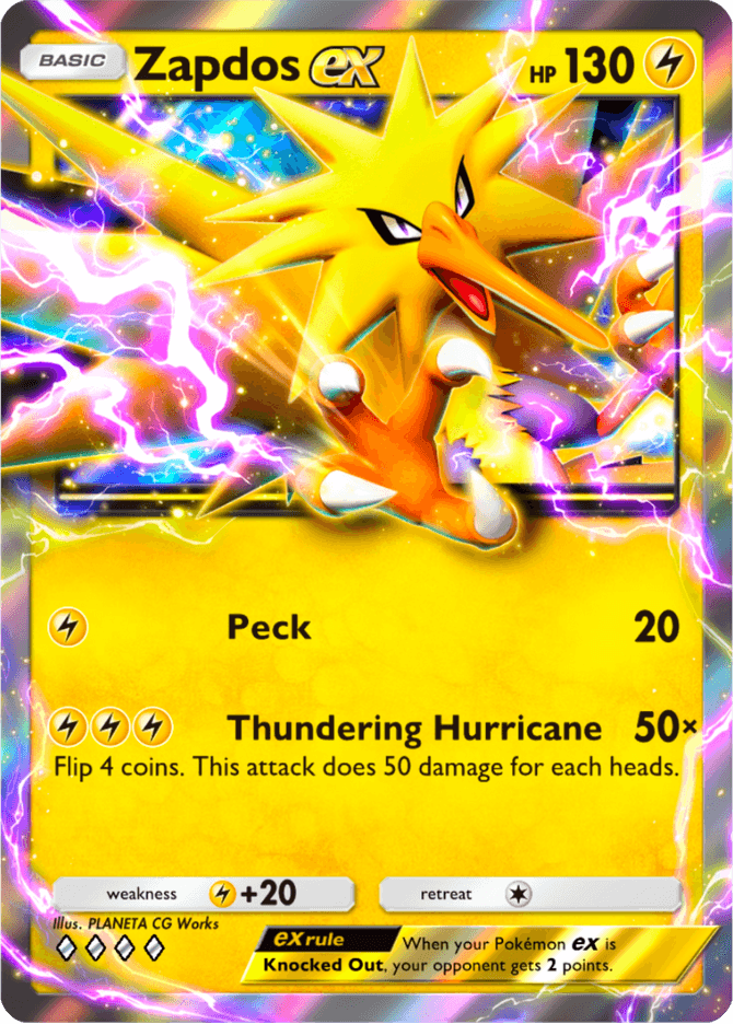 Zapdos ex - card A4b-139 in Pokémon TCG Pocket