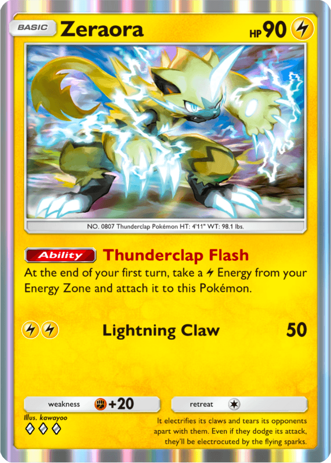 Zeraora - card A4b-149 in Pokémon TCG Pocket