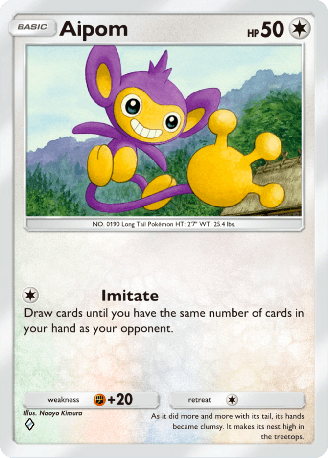 Aipom - card A4-142 in Pokémon TCG Pocket