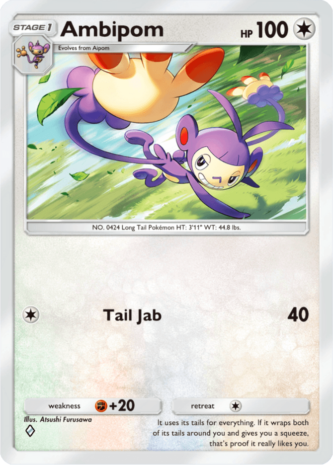 Ambipom - card A4-143 in Pokémon TCG Pocket