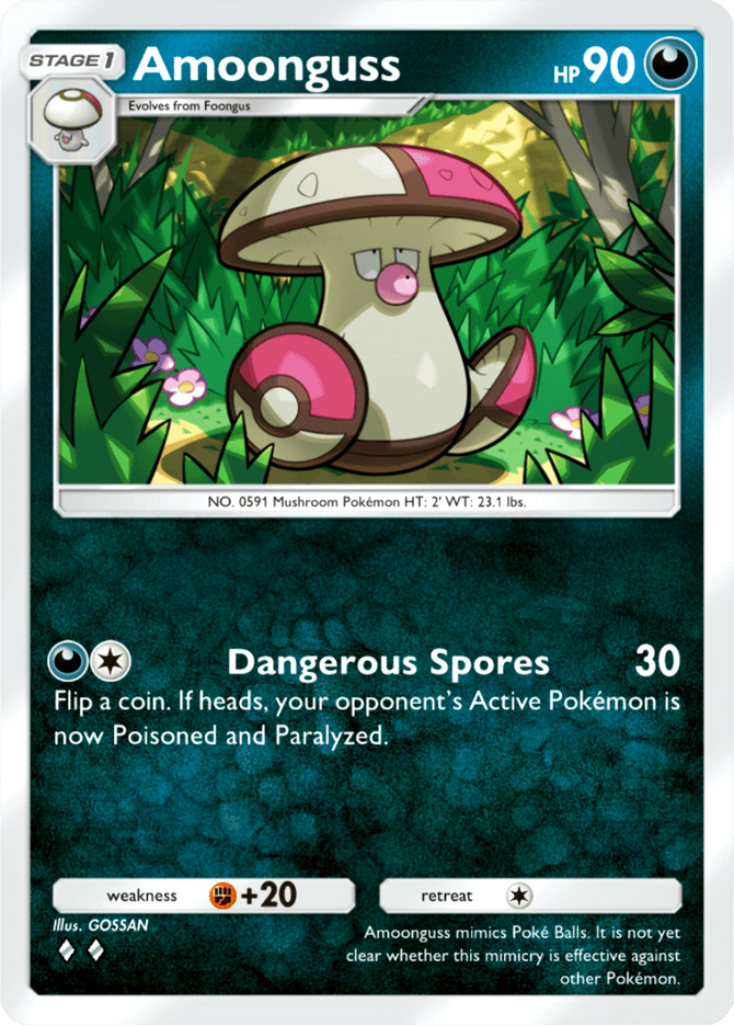 Amoonguss - card B3-108 in Pokémon TCG Pocket