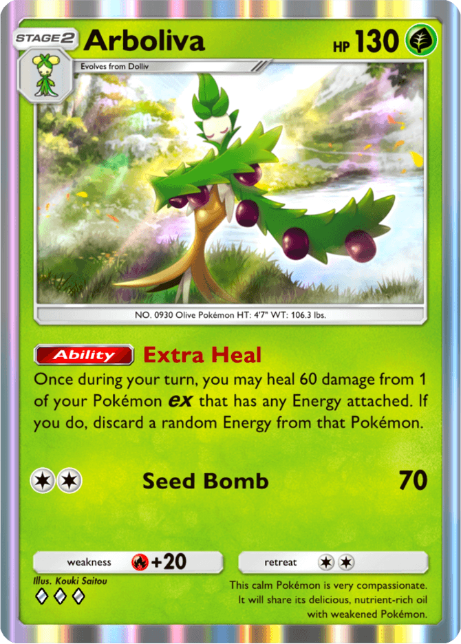 Arboliva - card B2a-009 in Pokémon TCG Pocket