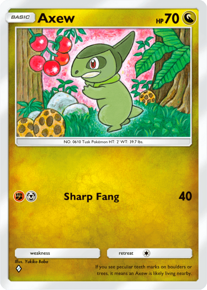Axew - card B2b-054 in Pokémon TCG Pocket