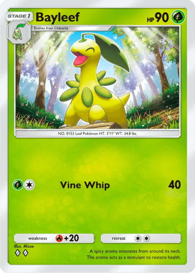 Bayleef - card A4-009 in Pokémon TCG Pocket