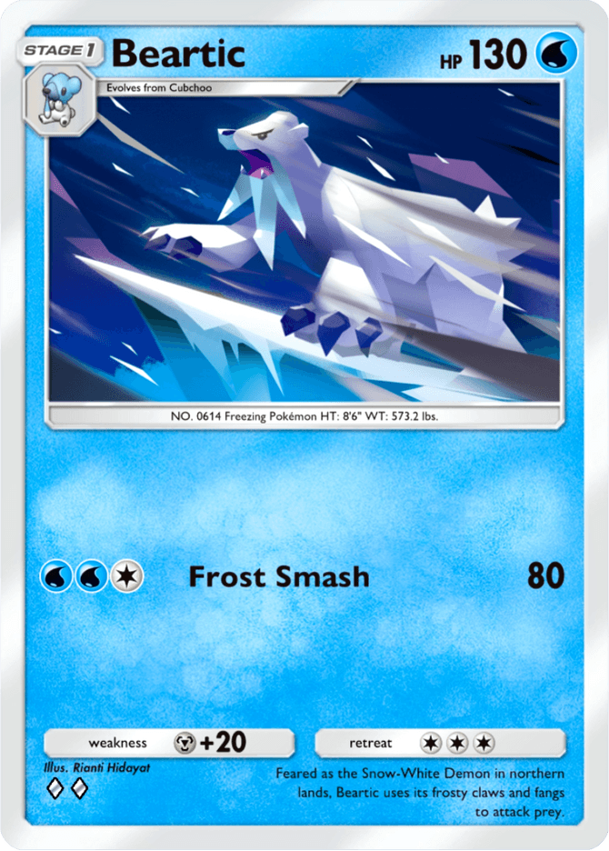 Beartic - card B3-047 in Pokémon TCG Pocket