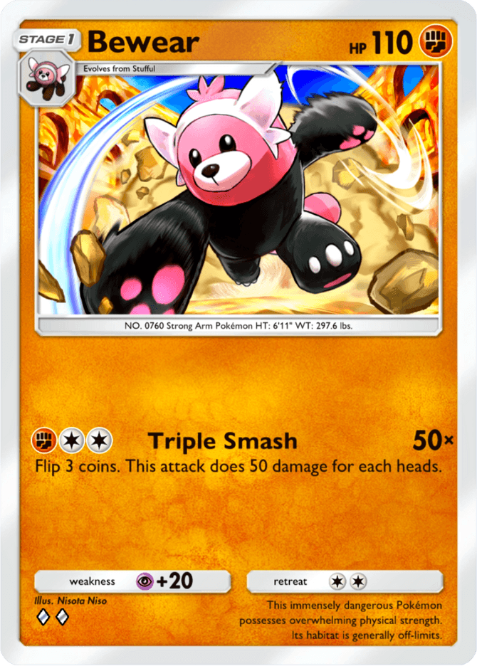 Bewear - card B3-091 in Pokémon TCG Pocket