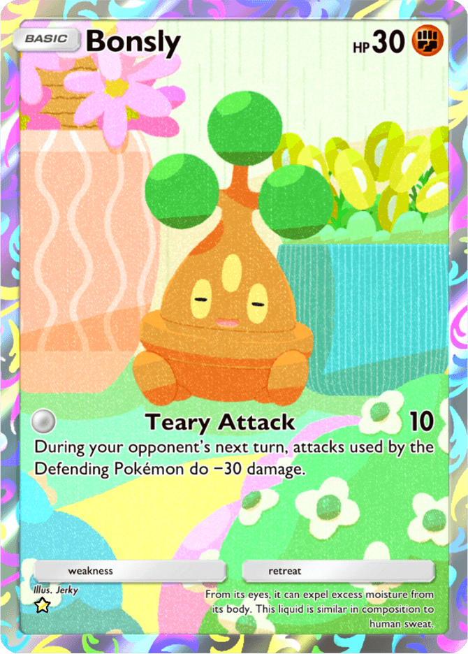 Bonsly - card B3-168 in Pokémon TCG Pocket