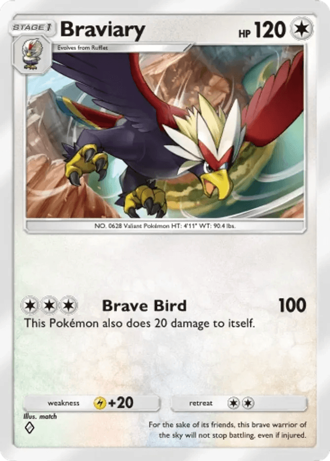 Braviary - card B3a-063 in Pokémon TCG Pocket