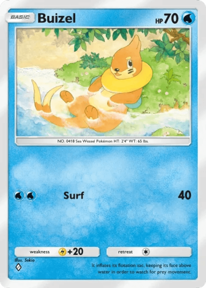 Buizel - card B3a-009 in Pokémon TCG Pocket