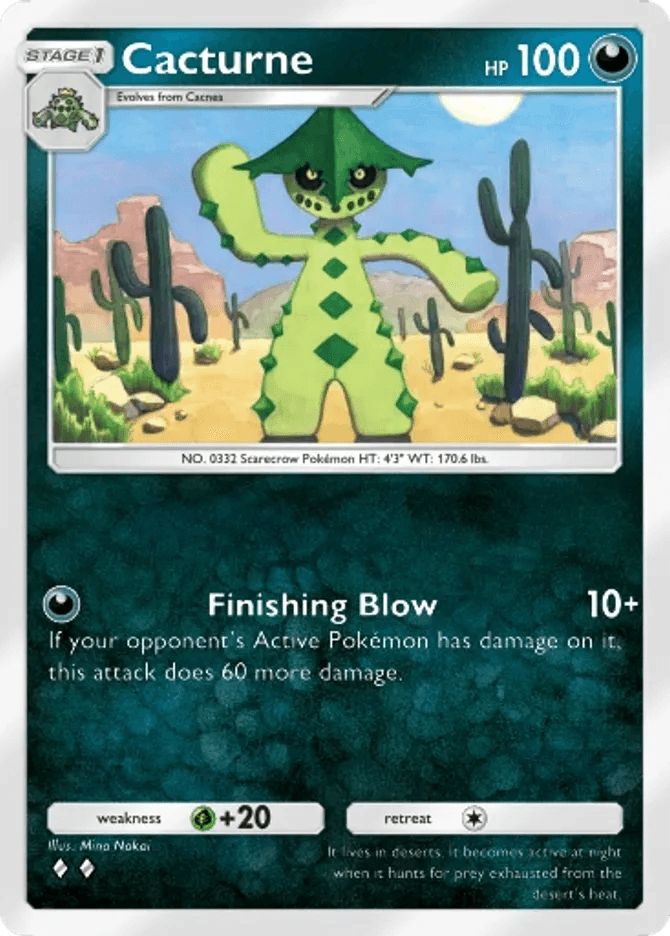 Cacturne - card B3b-042 in Pokémon TCG Pocket
