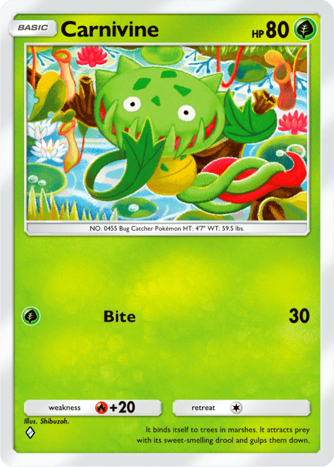 Carnivine - card B3-014 in Pokémon TCG Pocket
