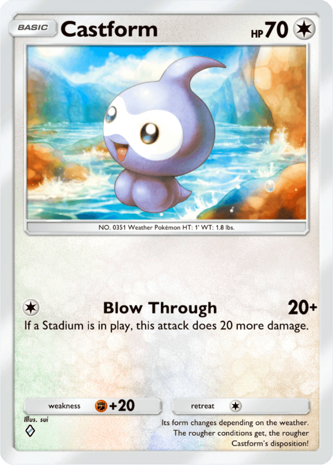 Castform - card B3-133 in Pokémon TCG Pocket