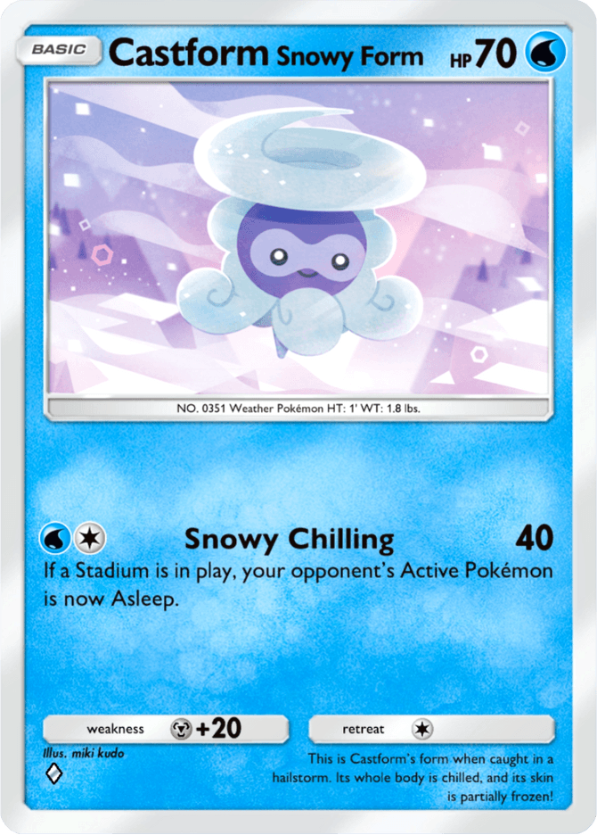 Castform Snowy Form - card B3-041 in Pokémon TCG Pocket