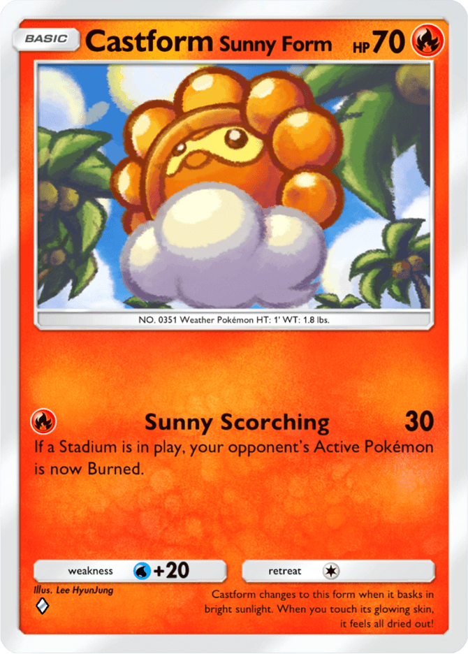 Castform Sunny Form - card B3-024 in Pokémon TCG Pocket