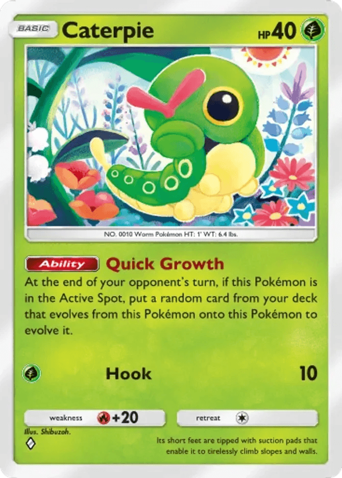 Caterpie - card B3b-001 in Pokémon TCG Pocket
