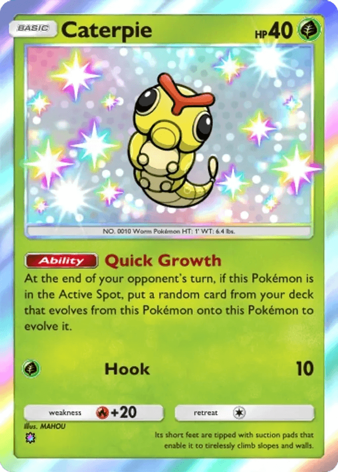 Caterpie - card B3b-091 in Pokémon TCG Pocket