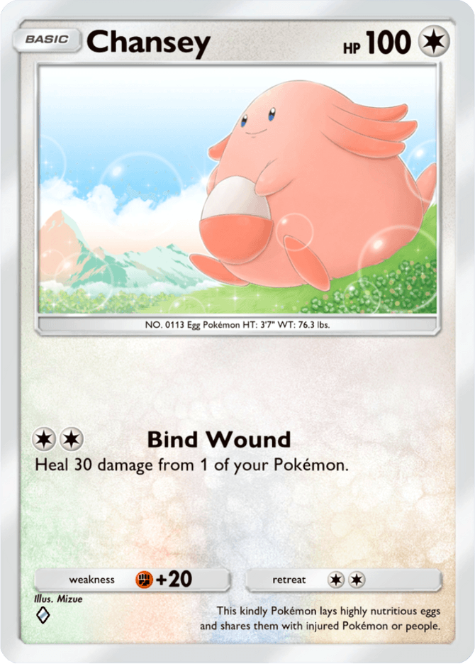Chansey - card B3-127 in Pokémon TCG Pocket