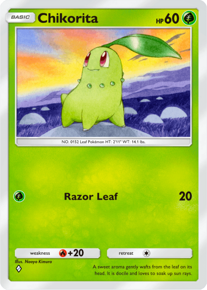 Chikorita - card A4-008 in Pokémon TCG Pocket