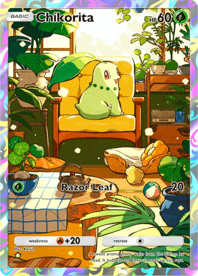 Chikorita - card A4-162 in Pokémon TCG Pocket