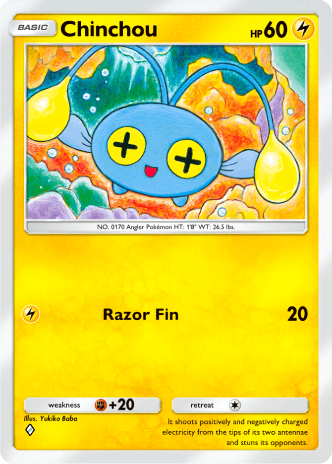 Chinchou - card B3-057 in Pokémon TCG Pocket