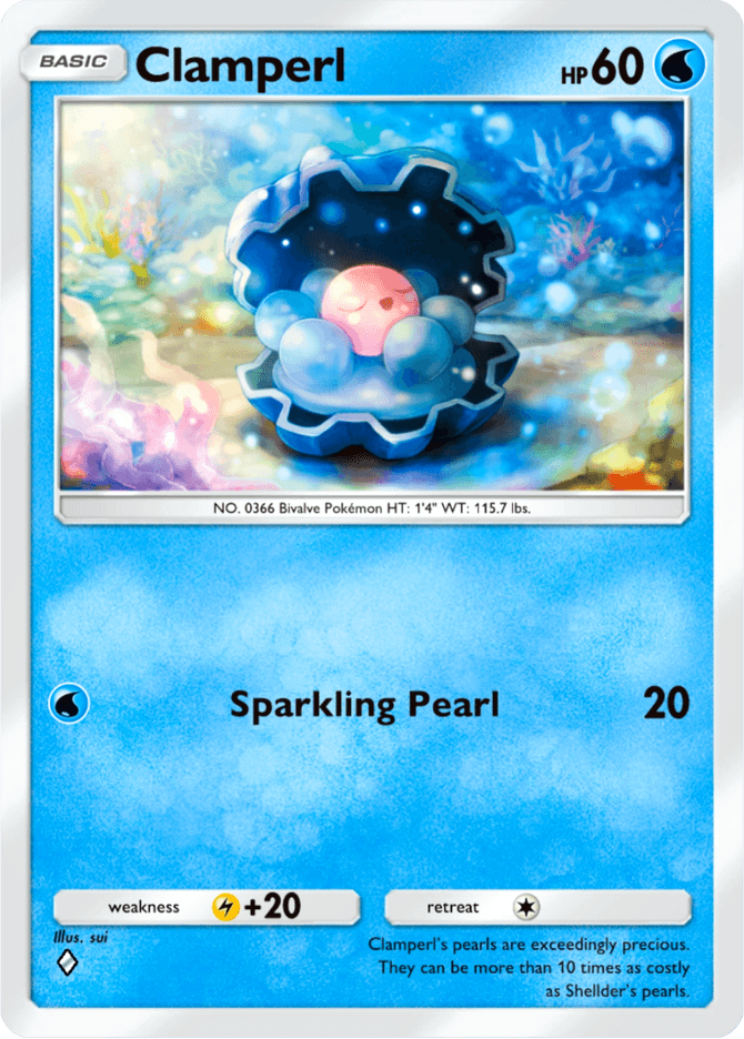 Clamperl - card B3-042 in Pokémon TCG Pocket