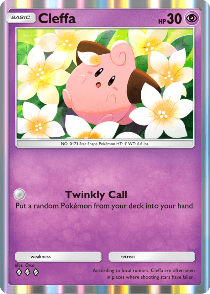 Cleffa - card A4-077 in Pokémon TCG Pocket