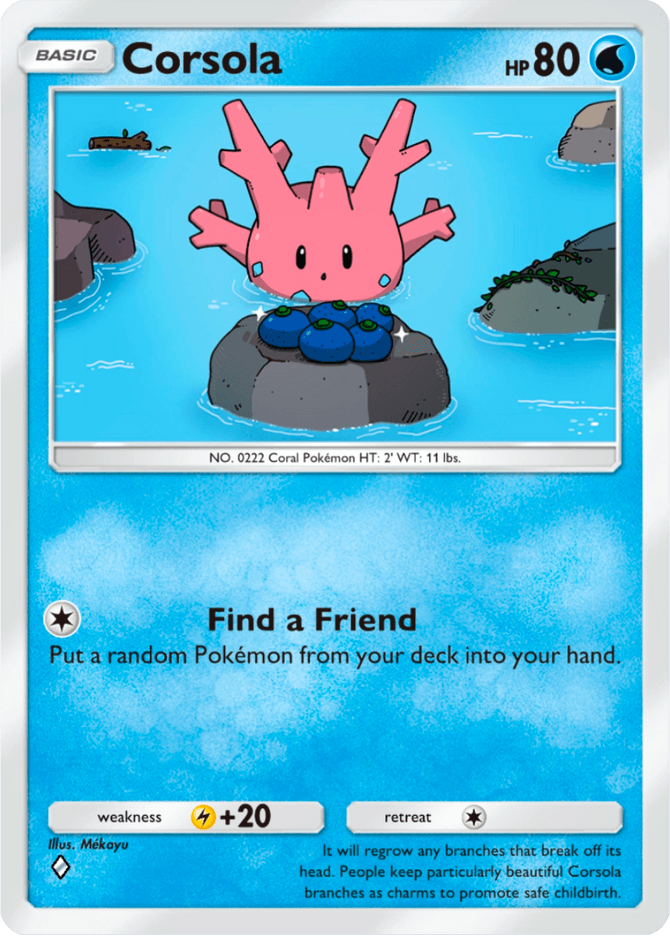Corsola - card A4-054 in Pokémon TCG Pocket