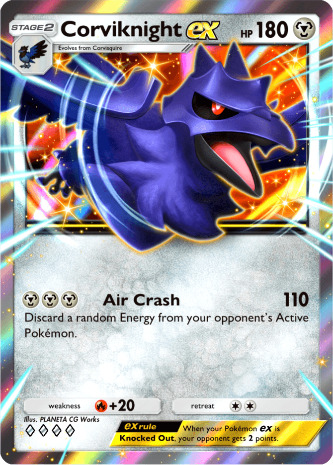 Corviknight ex - card B3-124 in Pokémon TCG Pocket