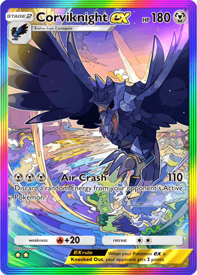Corviknight ex - card B3-200 in Pokémon TCG Pocket