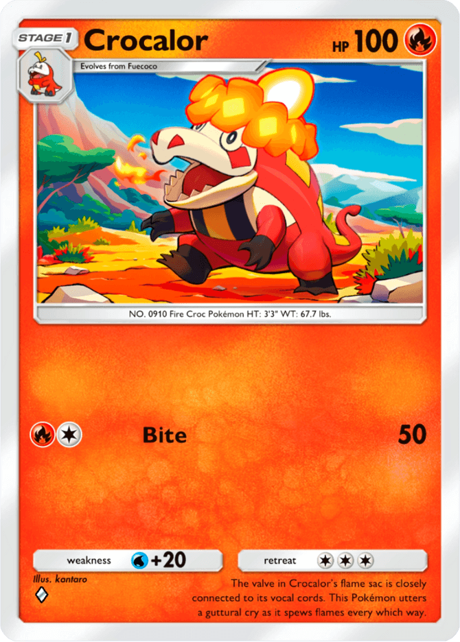 Crocalor - card B2a-017 in Pokémon TCG Pocket