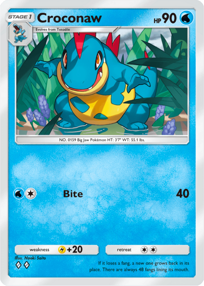 Croconaw - card A4-047 in Pokémon TCG Pocket