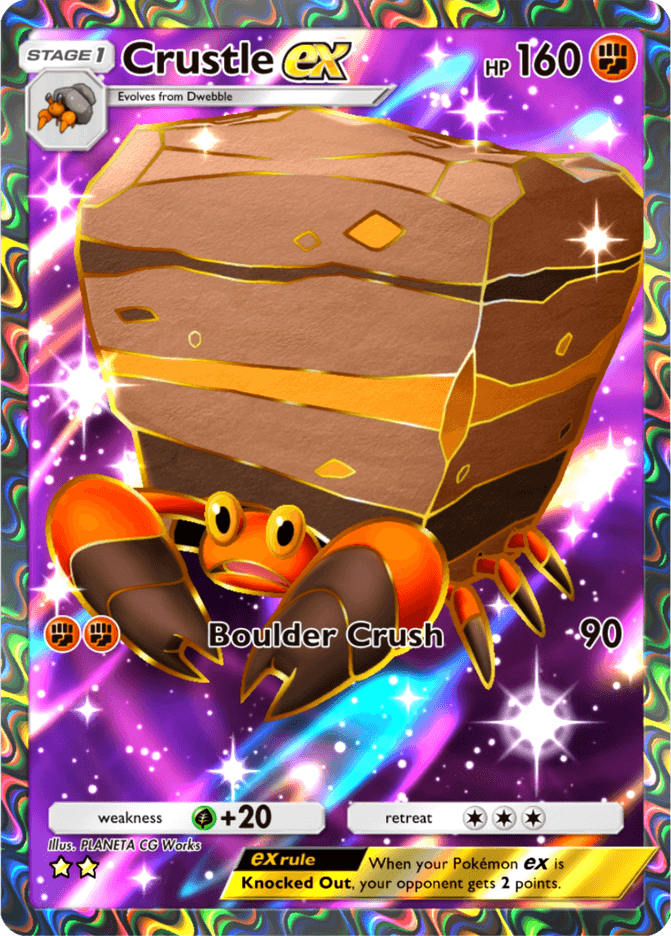 Crustle ex - card B3-185 in Pokémon TCG Pocket