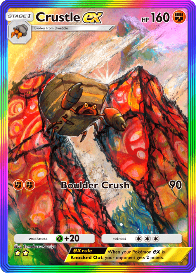 Crustle ex - card B3-198 in Pokémon TCG Pocket