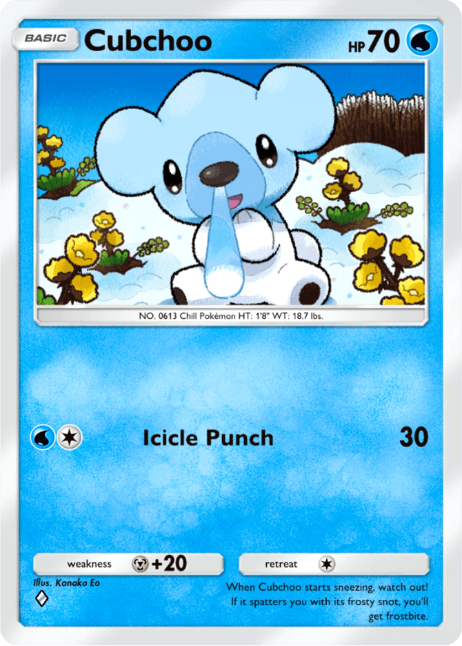 Cubchoo - card B3-046 in Pokémon TCG Pocket