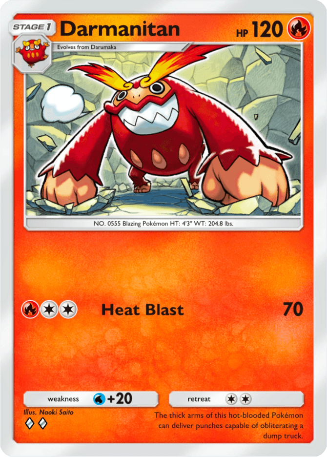 Darmanitan - card A4-036 in Pokémon TCG Pocket