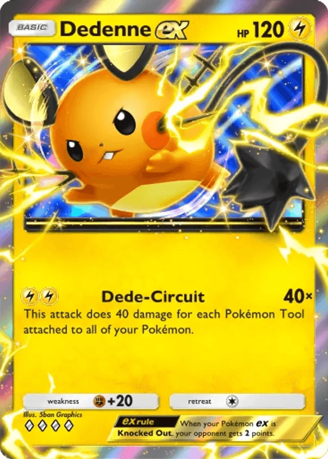 Dedenne ex - card B3b-024 in Pokémon TCG Pocket