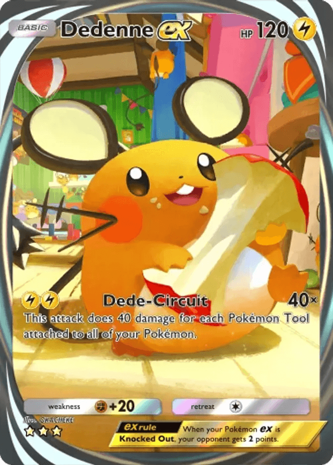 Dedenne ex - card B3b-090 in Pokémon TCG Pocket