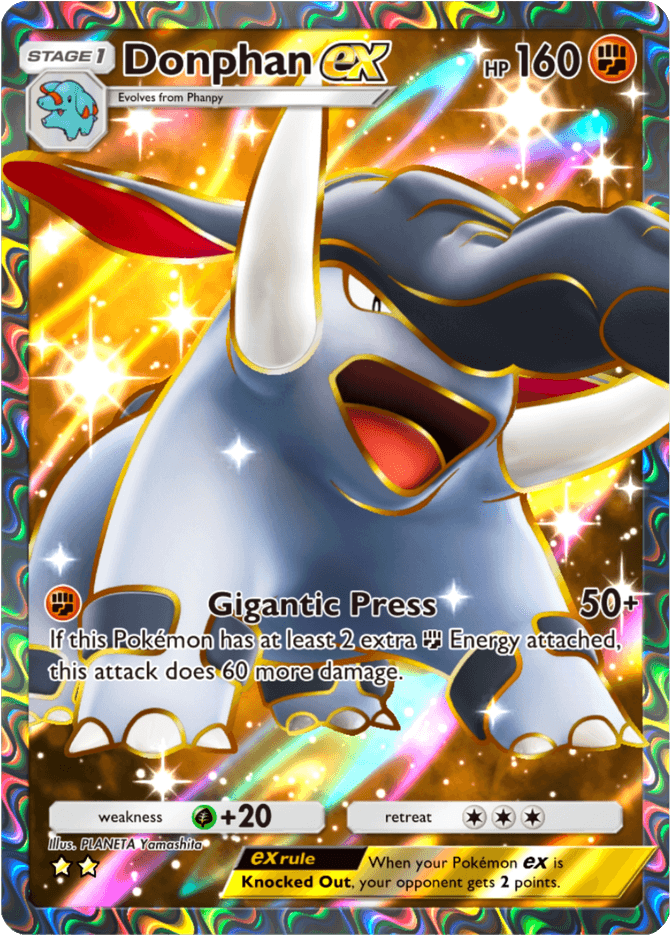 Donphan ex - card A4-191 in Pokémon TCG Pocket